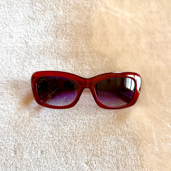 Vintage Red Y2K Sunglasses - Picture 1 of 4